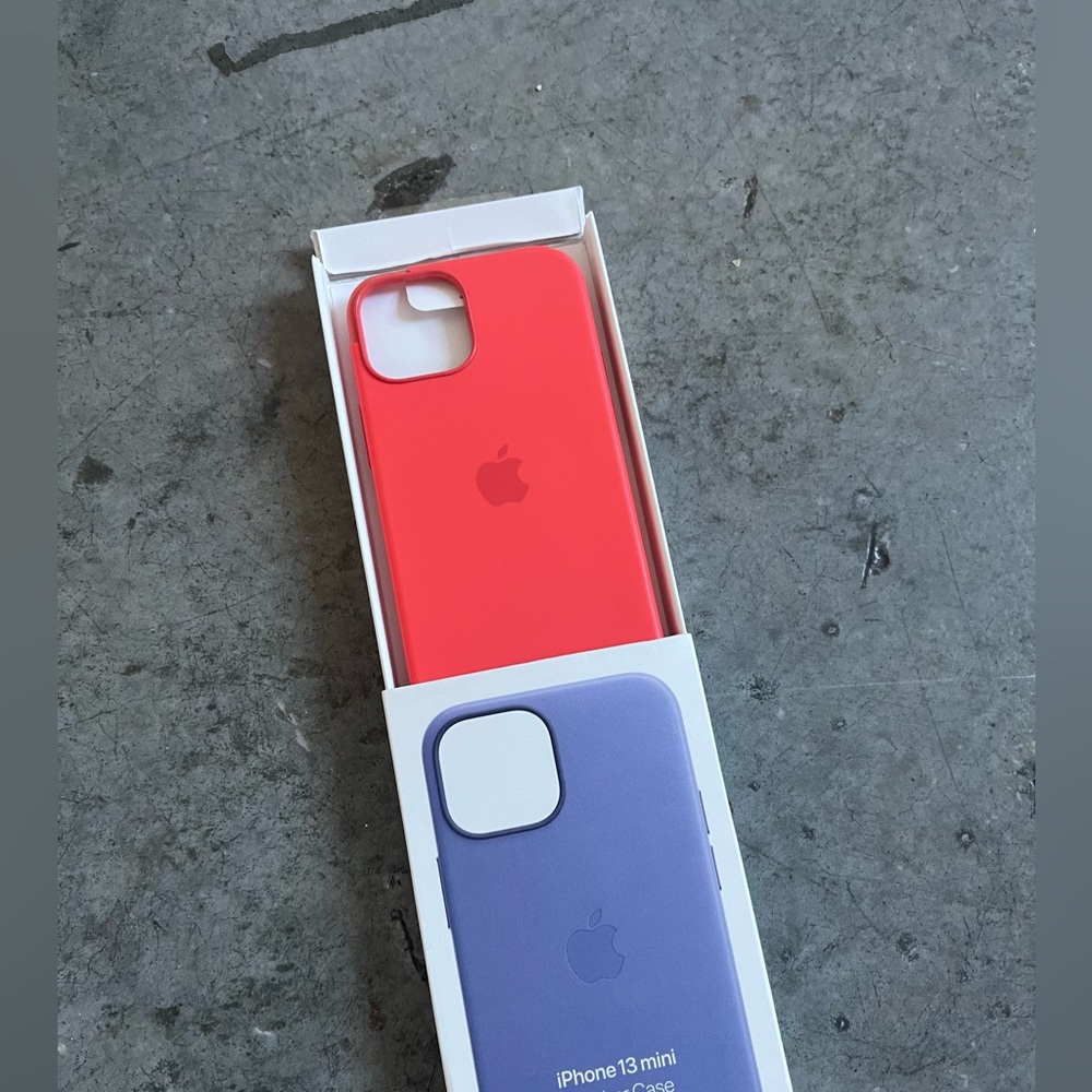 iPhone Apple 13 mini case phone OEM grapefruit pomelo neon orange pink rubber